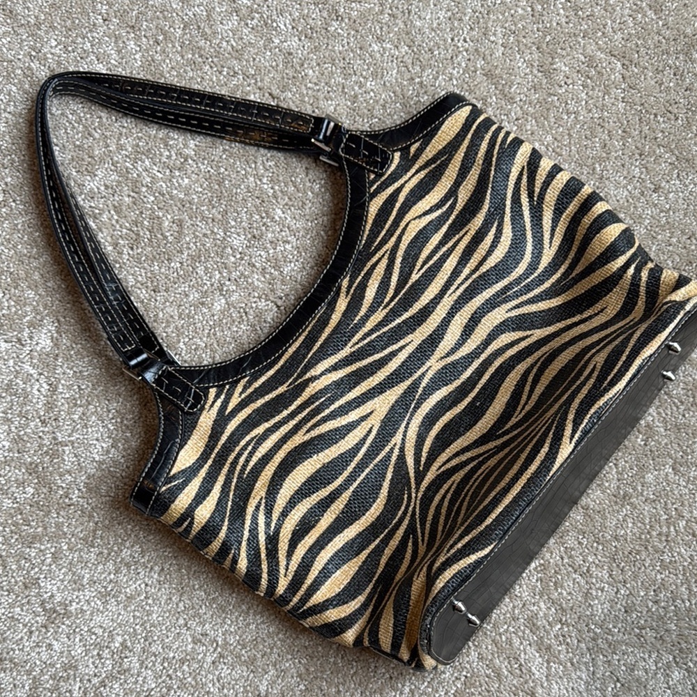 Franco Sarto tote bag zebra print